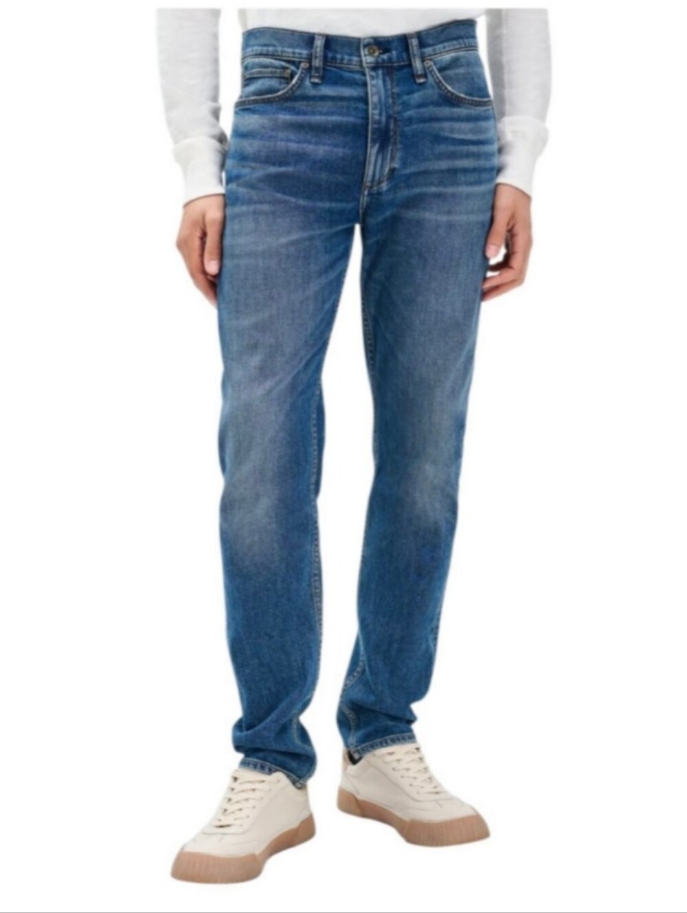 Rag & Bone Fit 2 Slim Fit Dark Wash Straight Jeans In Dusty Trail Size 32x32 - Picture 2 of 14